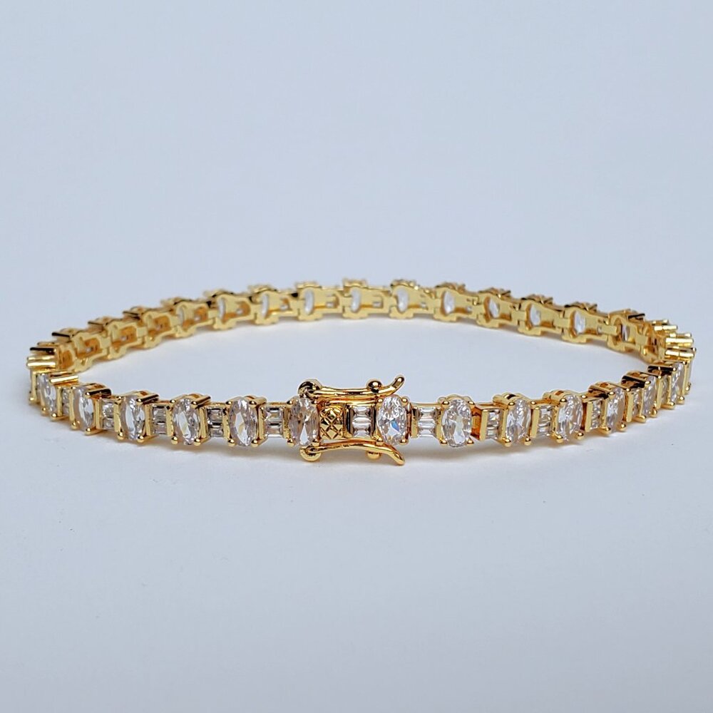 2ct Diamond Womens 14K Gold Tennis Bracelet Ladies 14 Karat Silver Jewelry 7" 8" - Picture 2 of 6